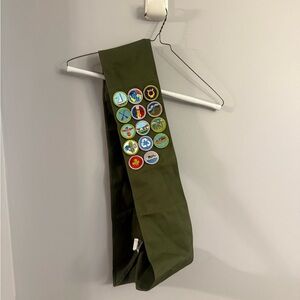 Vintage Boy Scouts of America Merit Badge Sash | 30” | Official Uniform